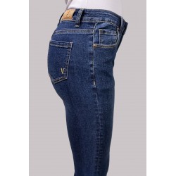 MAYA-JEANS FLARE SLIM MEDIUM WAIST LAV.MEDIO SCURO - WW19305