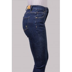 MAYA-JEANS FLARE SLIM MEDIUM WAIST CON STAMPA - WW19308