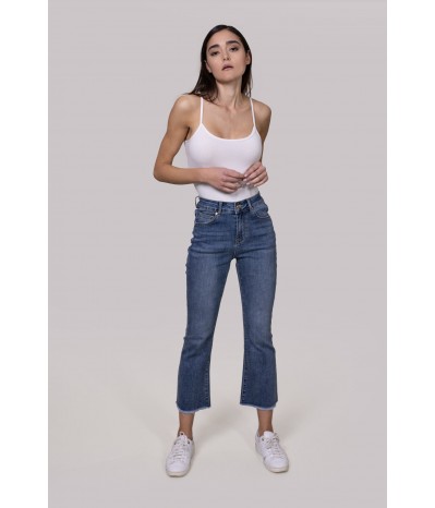 MARZIA-JEANS BOOTCUT SFRANGIATO - WW19309