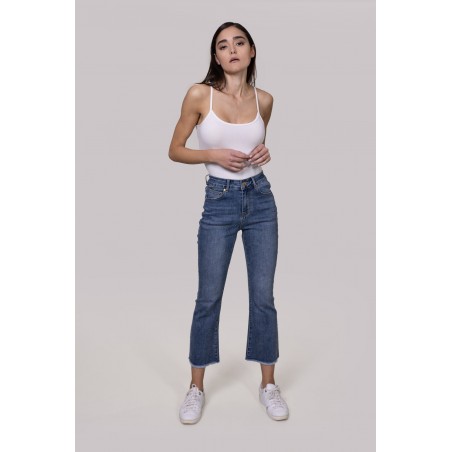 MARZIA-JEANS BOOTCUT SFRANGIATO - WW19309