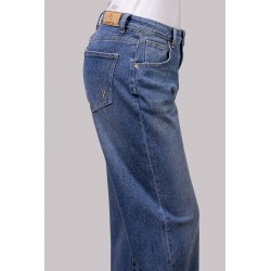 MARTA-JEANS PALAZZO CON SPACCO LATERALE - WW19311