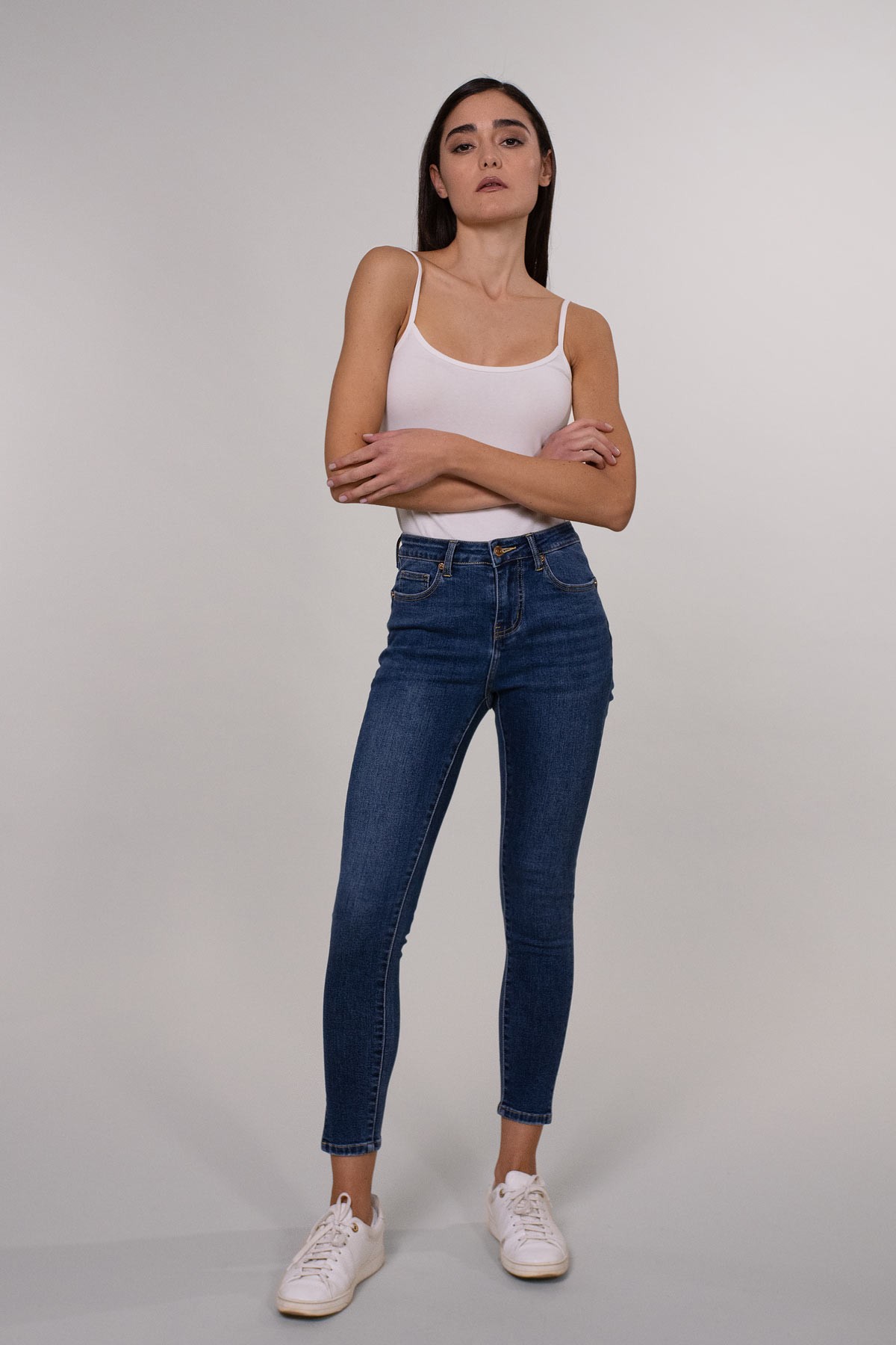 DAFNE-SKINNY JEANS CON SPACCHETTO LAV.MEDIO - WW19315