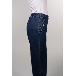 MARTINA-JEANS CALF LENGHT CON APPLICAZIONI - WW19320