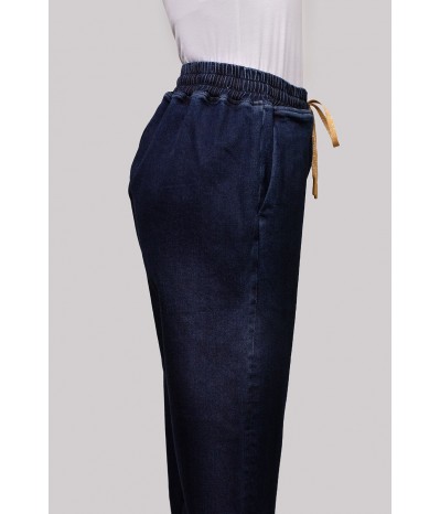 ARIANNA-JEANS CON RISVOLTO E COULISSE LAV.NERO - WW19325_A