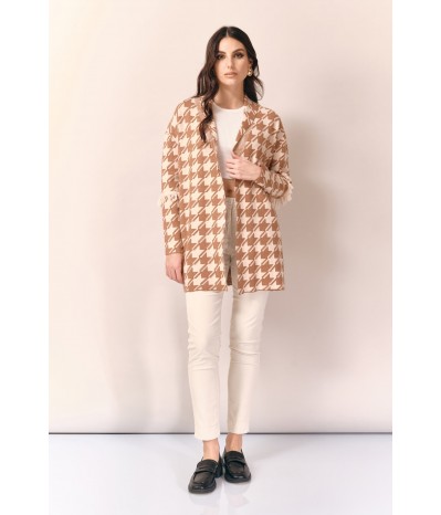 CARDIGAN PIED-DE-POULE - WW19083