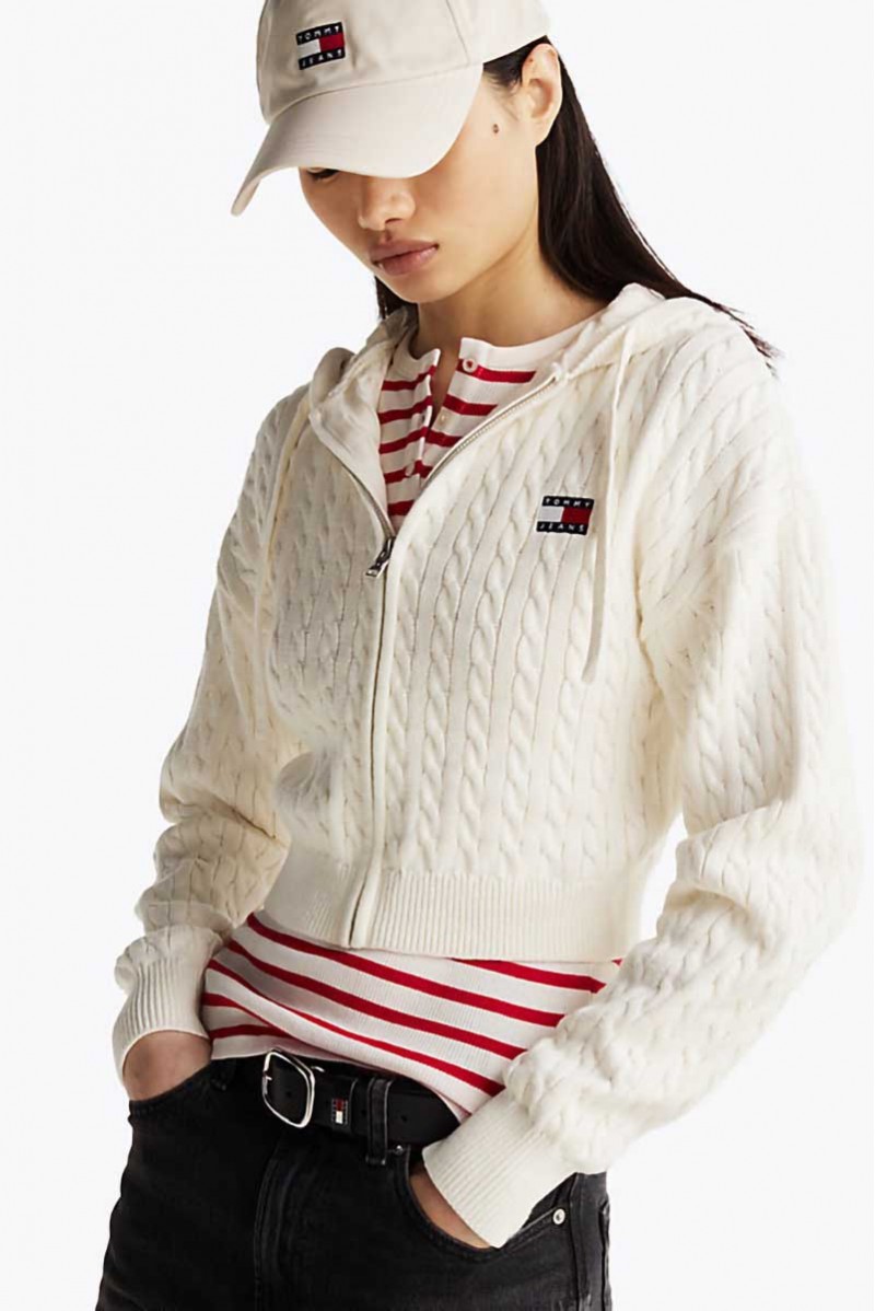 TOMMY HILFIGER CARDIGAN TUTTA ZIP JEANSERIA