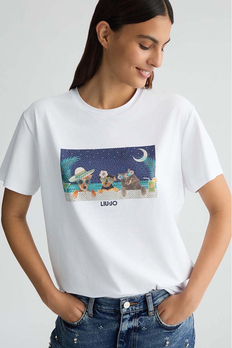 LIU JO T-SHIRT MM JEANSERIA