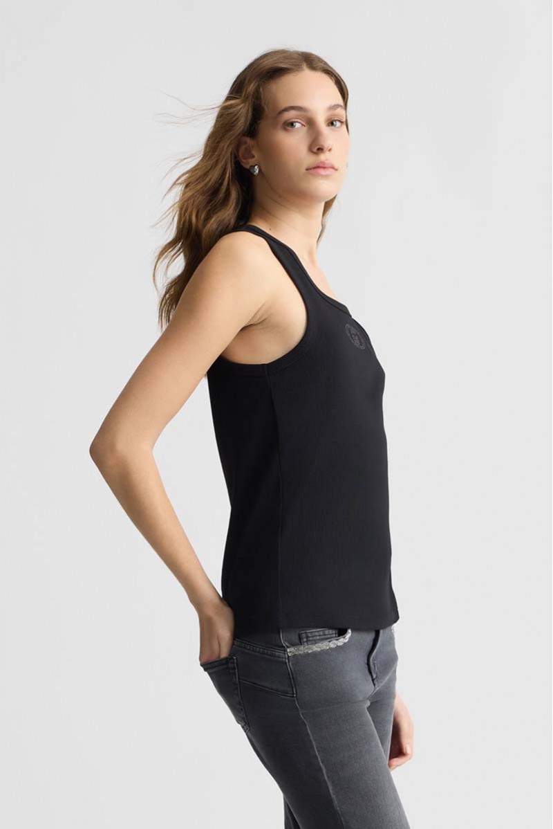 LIU JO T-SHIRT CANOTTA JEANSERIA