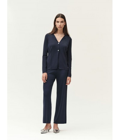 GIACCA IN MAGLIA CON COLLO A REVERS - WW30006