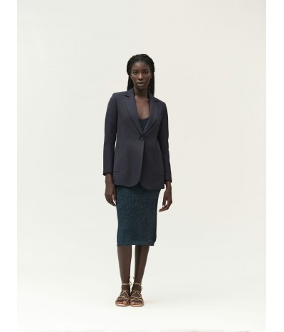 ABITO IN MAGLIA LUREX CON BRETELLINA FIOCCHETTO - WW30022