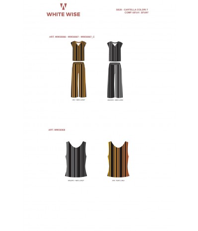 CANOTTA RIGHE LUREX - WW30068