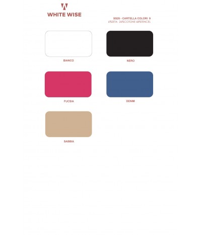 SMANICATO IN MAGLIA SCOLLO A V MISTO SETA - WW30086