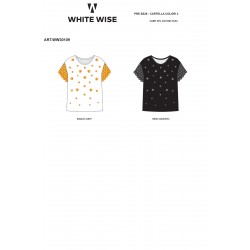 T-SHIRT CON MACROPAILLETTES - WW30109