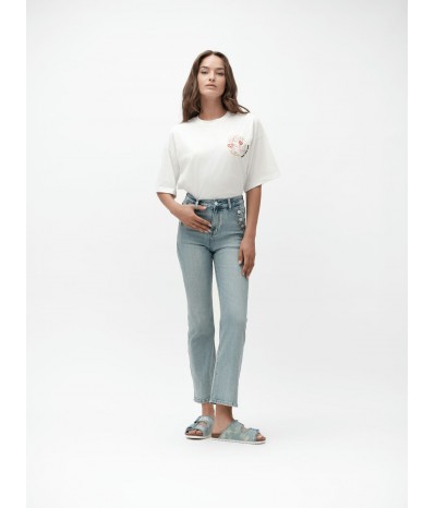 CROP TOP FRISE AND LOVE - WW30126