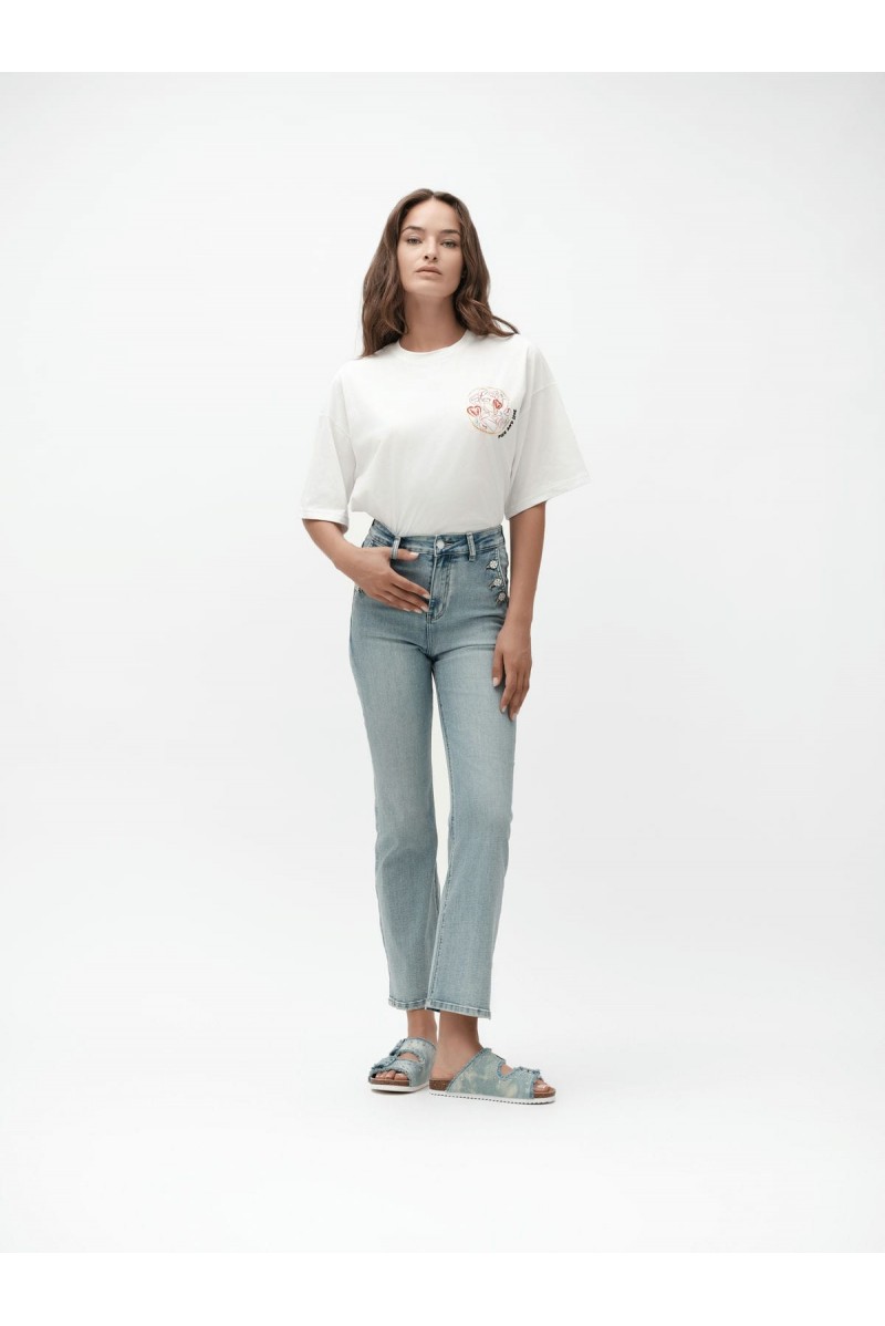 CROP TOP FRISE AND LOVE - WW30126