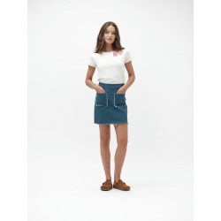 ROSY - MINIGONNA DENIM 7oz TASCHE A TOPPA - WW30207