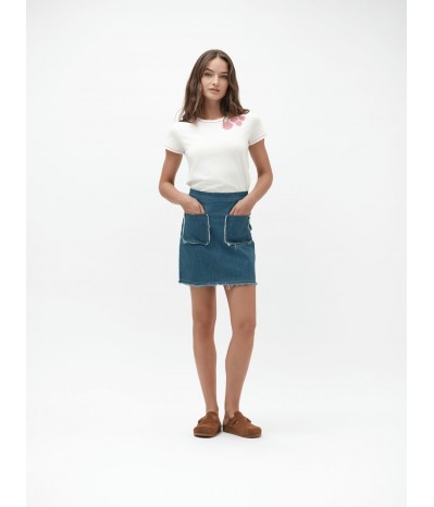 ROSY - MINIGONNA DENIM 7oz TASCHE A TOPPA - WW30207
