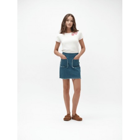ROSY - MINIGONNA DENIM 7oz TASCHE A TOPPA - WW30207
