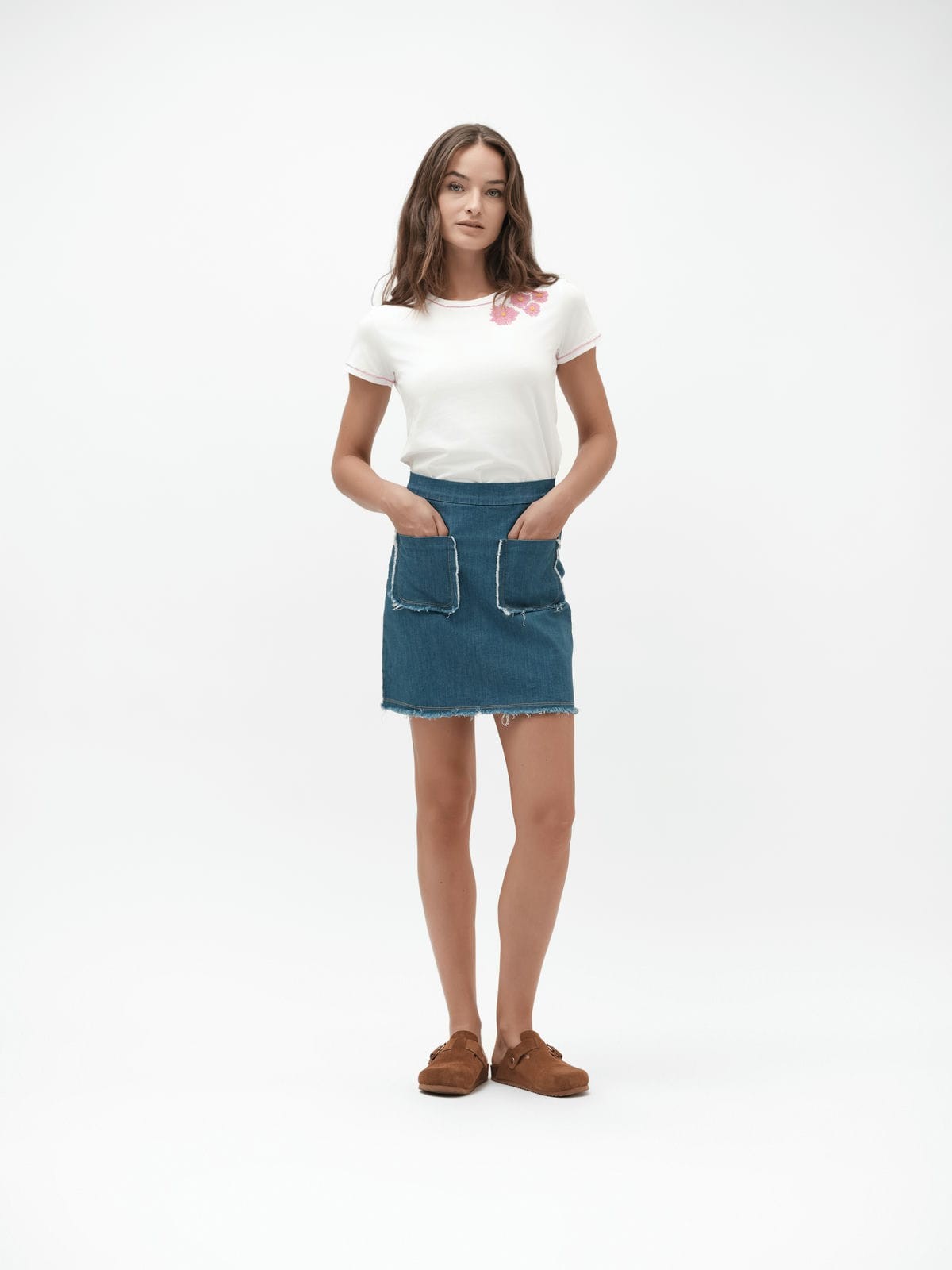 ROSY - MINIGONNA DENIM 7oz TASCHE A TOPPA - WW30207
