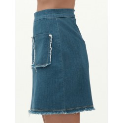 ROSY - MINIGONNA DENIM 7oz TASCHE A TOPPA - WW30207