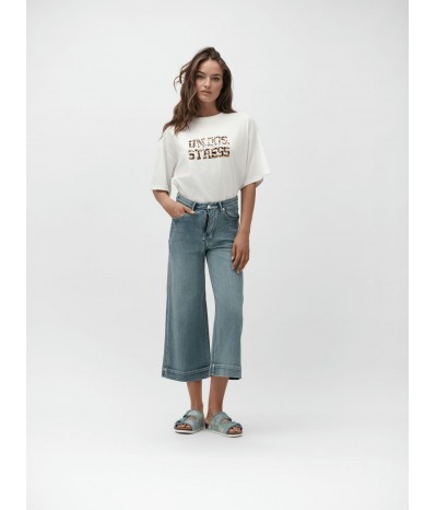 MARTINA - JEANS PALAZZO 7oz CALF LENGTH - WW30208