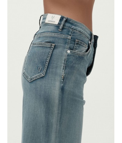 MARTINA - JEANS PALAZZO 7oz CALF LENGTH - WW30208