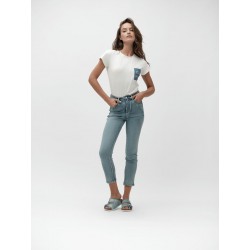 OFELIA - REGULAR HIGH WAIST LAV.CHIARO 7oz - WW30211