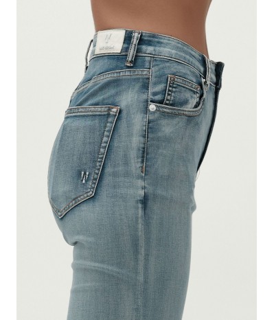 OFELIA - REGULAR HIGH WAIST LAV.CHIARO 7oz - WW30211