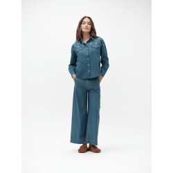 CAMICIA IN CHAMBRAY CON APPLICAZIONI - WW30251