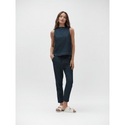 PANTALONE IN CHAMBRAY CON COULISSE  - WW30256