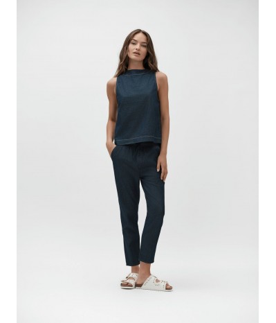 PANTALONE IN CHAMBRAY CON COULISSE  - WW30256
