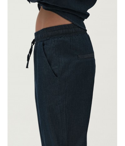 PANTALONE IN CHAMBRAY CON COULISSE  - WW30256