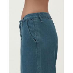 PANTALONE AMPIO IN CHAMBRAY - WW30257