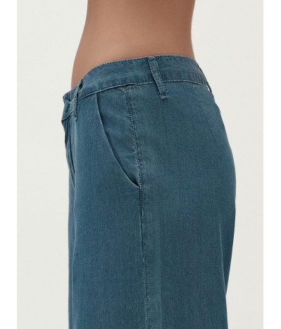 PANTALONE AMPIO IN CHAMBRAY - WW30257