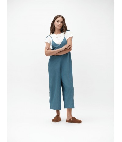 ROSS - TUTA IN CHAMBRAY A BRETELLINE CON FIOCCO - WW30265