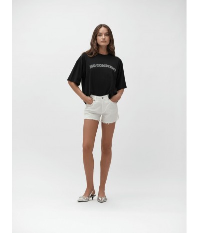 SHORTS IN BULL CON SPACCHETTO CON STRASS - WW30284
