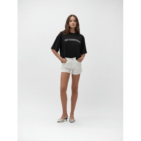SHORTS IN BULL CON SPACCHETTO CON STRASS - WW30284