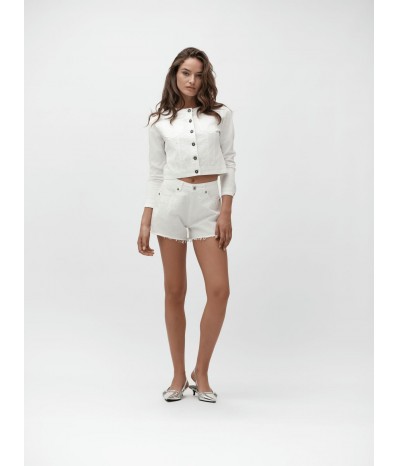 SHORTS IN BULL CON SPACCHETTO CON STRASS - WW30284