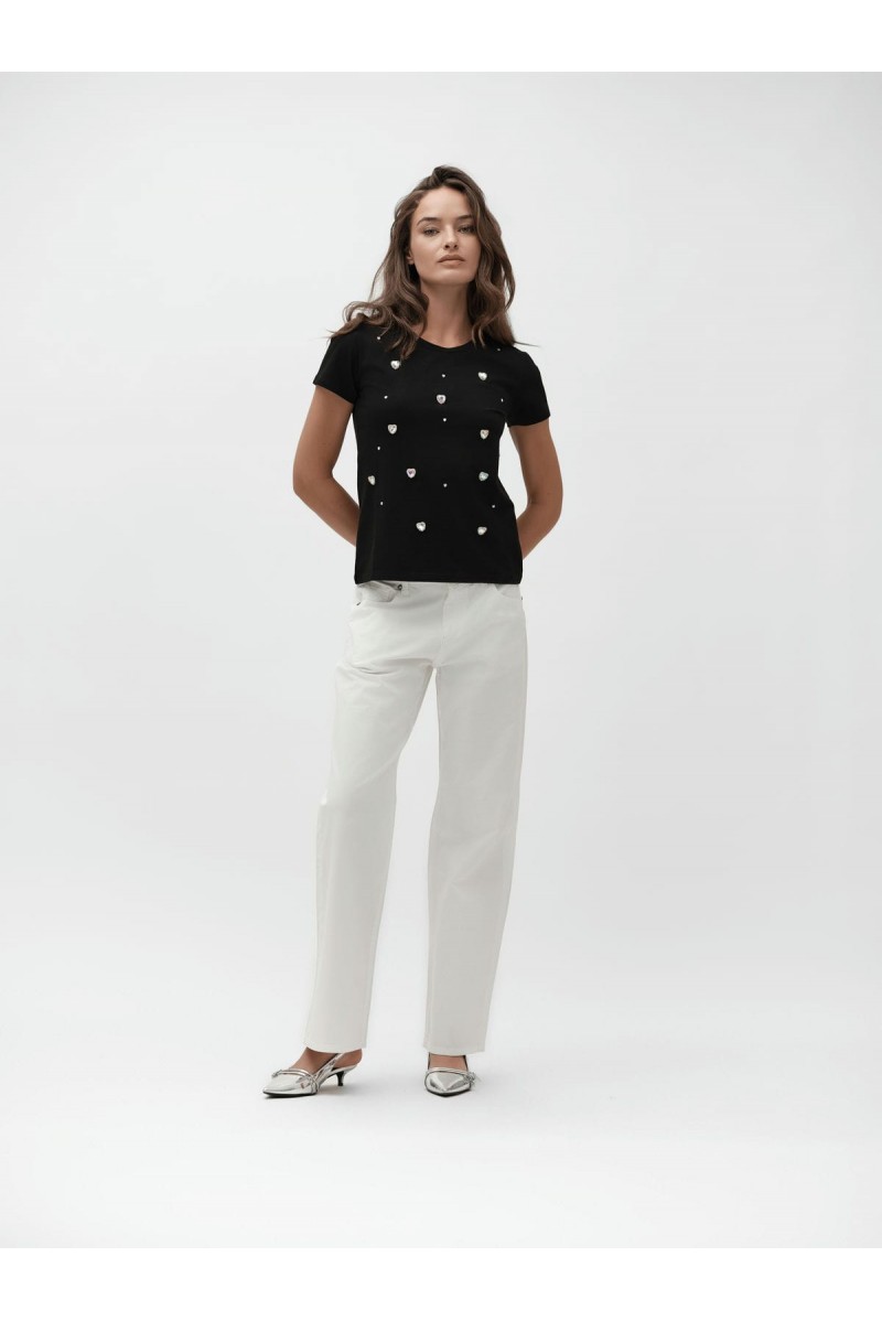 PANTALONI PALAZZO IN BULL - WW30286_A