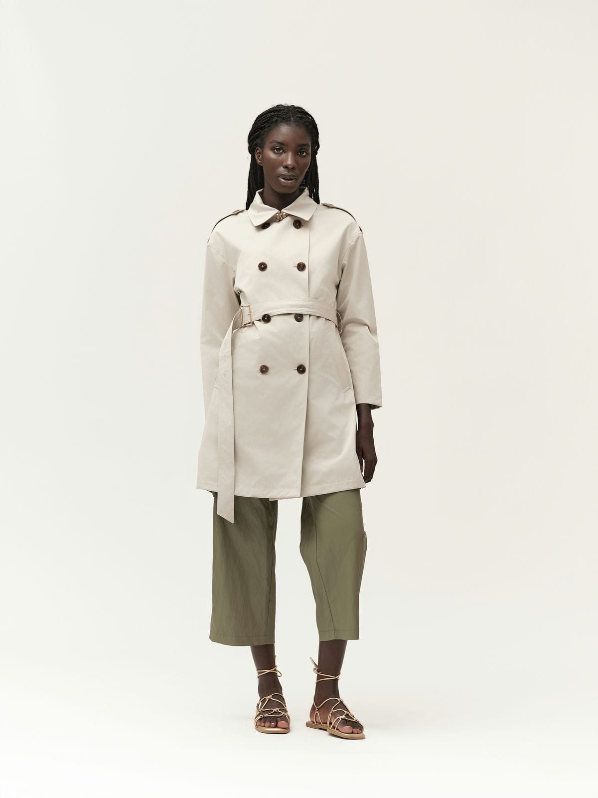 TRENCH CON SPALLA SCESA - WW30304