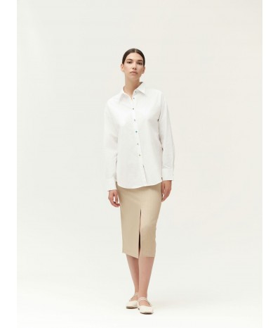 CAMICIA BASICA CON BOTTONI MULTICOLOR - WW30470
