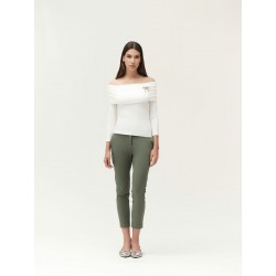 AURORA PANTALONE CON SPACCHETTO RASATELLO - WW30500