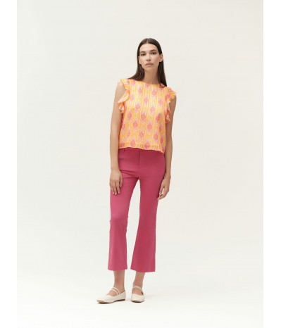 PANTALONE A ZAMPETTA RASATELLO - WW30502