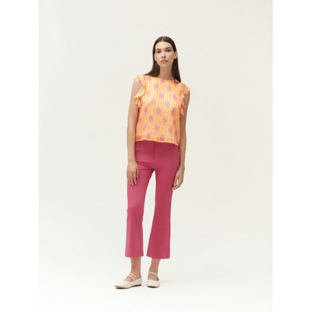 PANTALONE A ZAMPETTA RASATELLO - WW30502