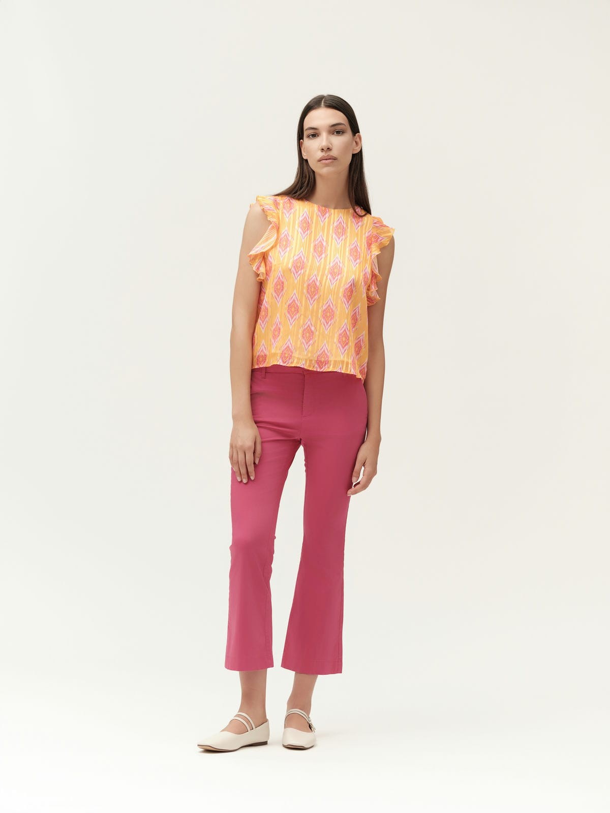 PANTALONE A ZAMPETTA RASATELLO - WW30502