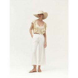 PANTALONE AMPIO IN MISTOLINO - WW30521