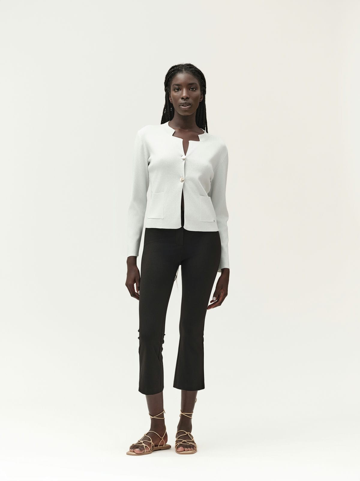 PANTALONE A ZAMPETTA PUNTO MILANO DI COTONE - WW30534