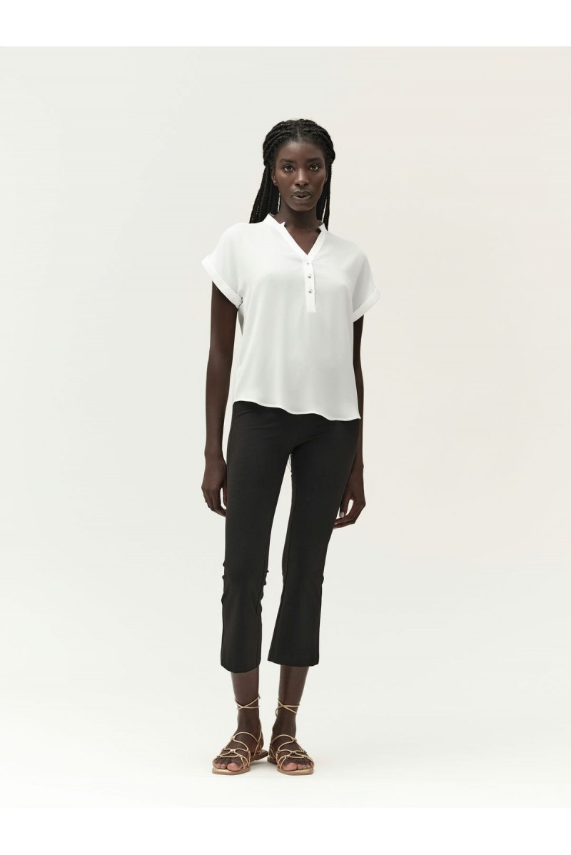 WHITE WISE PANTALONE A ZAMPETTA PUNTO MILANO DI COTONE - WW30534 