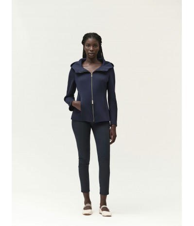 GIACCA IN  NEOPRENE CON CAPPUCCIO - WW30549