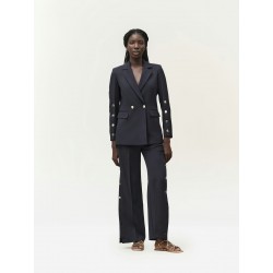 PANTALONE CON BOTTONI ORO LATERALI - WW30551